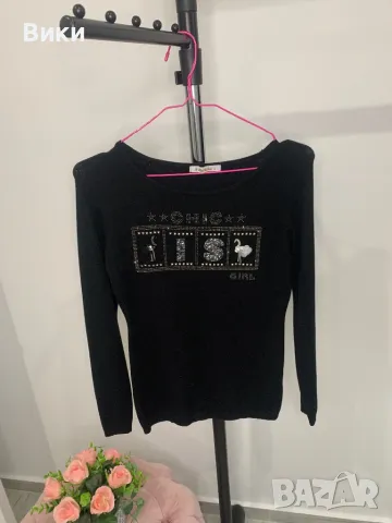 Блуза нежно плетиво универсален размер, снимка 3 - Блузи с дълъг ръкав и пуловери - 48764511