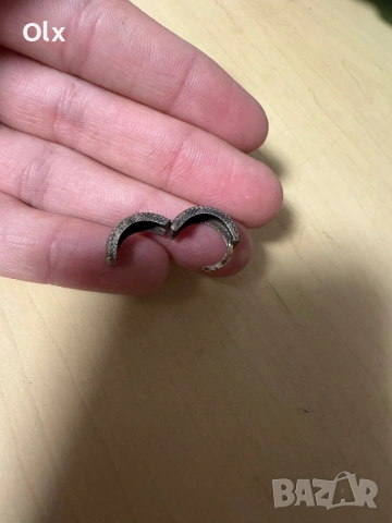 Брошка с османски монети, пещерняшка значка, обеци и 2 броя пръстени , снимка 10 - Нумизматика и бонистика - 51063654