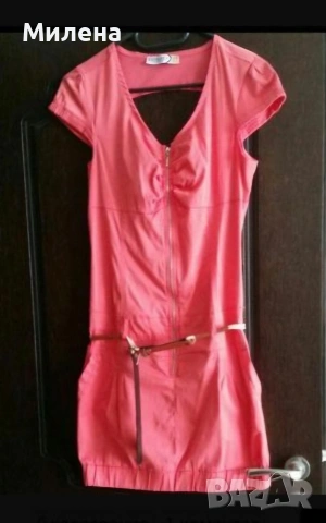 Дамска сатенена рокля - М