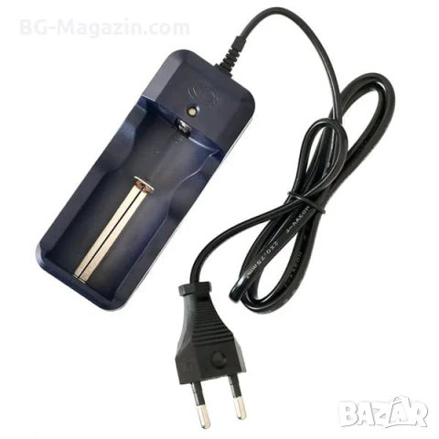 Евтино зарядно устройство за литиеви батерии 18650 16340 14500 26650 CR123 с кабел на ток нов модел, снимка 4 - Друга електроника - 51041520