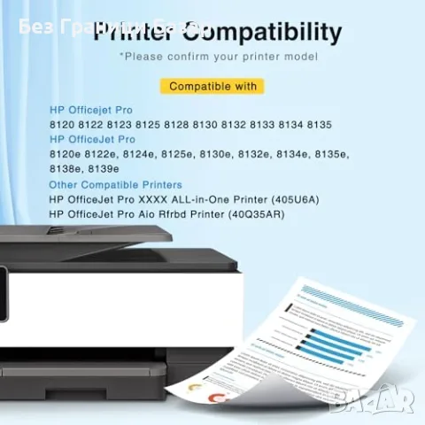 Нови HP 924 съвместими мастилници 4 броя 700 страници за OfficeJet Pro 8120e 8135e 8139e принтер , снимка 2 - Консумативи за принтери - 56214294