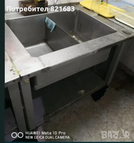 Неръждавейка професионални мивки +маса