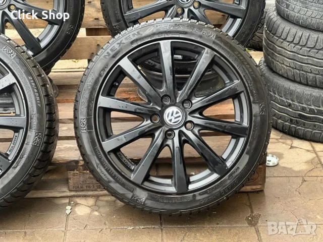 Джанти Фолксваген Пасат Кади Голф Туран 5х112 Vw Golf 5x112 17 Цола, снимка 3 - Гуми и джанти - 52714075