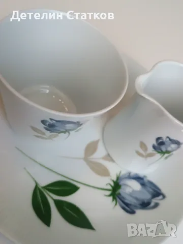 Сет за кафе  - чаша, каничка и десертна чиниа, снимка 4 - Чаши - 55715378