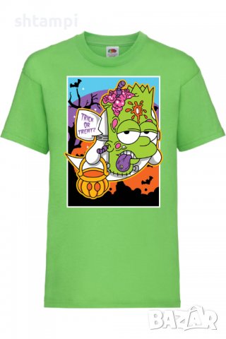 Детска тениска The Simpsons Bart Simpson 02,Halloween,Хелоуин,Празник,Забавление,Изненада,Обичаи,, снимка 9 - Детски тениски и потници - 38158112