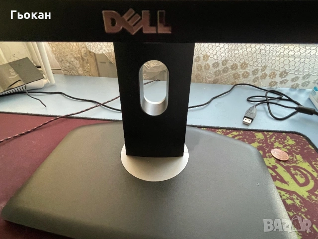 Монитор dell 60 Hz + display port кабел, снимка 2 - Монитори - 54294522