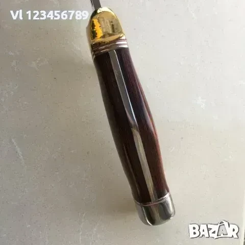 Стабилен и тежък ловен нож, кания 190 х300, снимка 3 - Ножове - 50553465