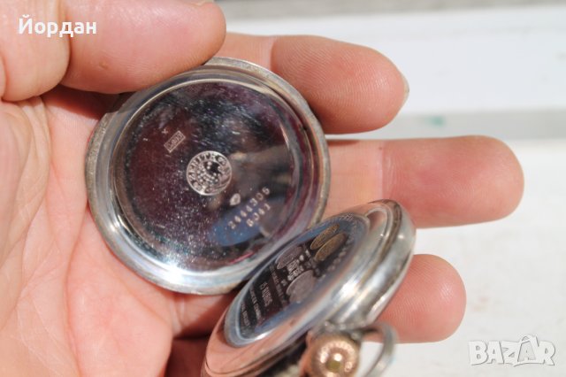 Швейцарски джобен сребърен часовник ''Zenith'' 52 мм, снимка 7 - Антикварни и старинни предмети - 38333626