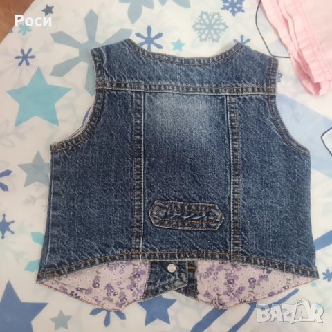 Дънков елек 2, снимка 2 - Жилетки и елечета за бебе - 37993563