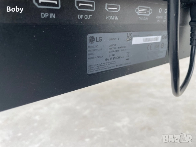 Монитори 24" Dell и LG, снимка 6 - Монитори - 52941070