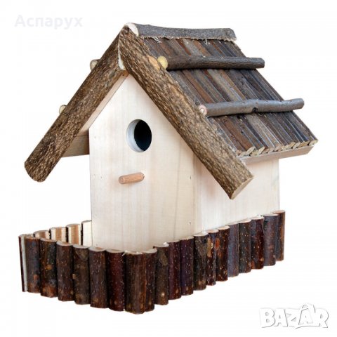 Къща/ къщичка за птици с ограда, снимка 1