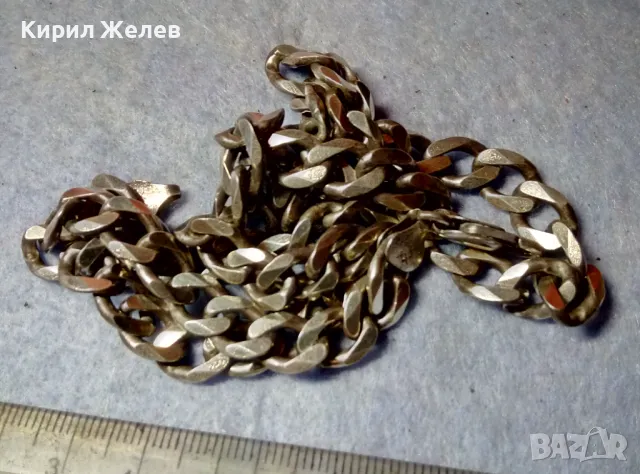 ВНУШИТЕЛЕН СТИЛЕН СРЕБЪРЕН ЛАНЕЦ СРЕБРО 925 ЗДРАВА КЛАСИЧЕСКА ПЛЕТКА 48700, снимка 15 - Колиета, медальони, синджири - 48476971