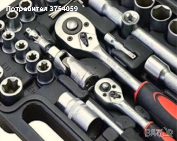 Професионален комплект гедоре 108 Части KRAFTROYAL 2060N, снимка 3 - Куфари с инструменти - 51548788