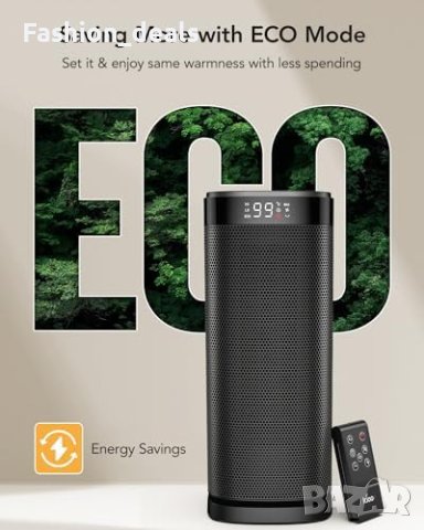 Нов Мощен 2000w Електрически Нагревател с EкO режим печка Духалка дом отоплление, снимка 6 - Други стоки за дома - 42747791