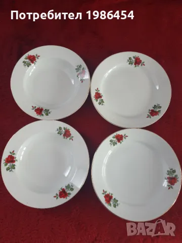 Чинии с рози., снимка 3 - Чинии - 49720081