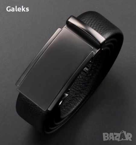 Мъжки официален колан с изчистена тъмна визия /Автоматична катарамата!, снимка 14 - Колани - 54091122