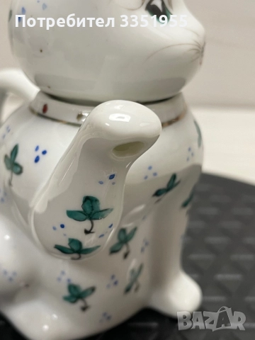 Красива антикварна каничка за Мляко Коте, снимка 8 - Сервизи - 51876302