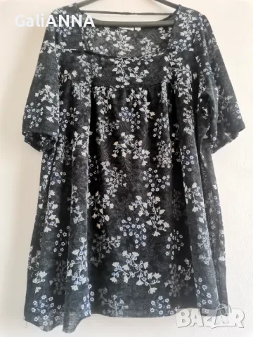 СТРАХОТНА ЕФИРНА ТУНИКА 3XL-4XL, снимка 2 - Туники - 50132666