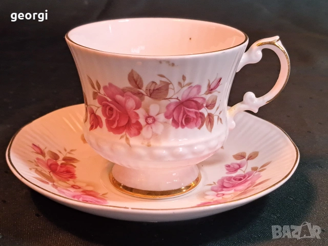 английски порцеланов двоен сет за кафе Willy's Pottery 34/3, снимка 2 - Сервизи - 53932941