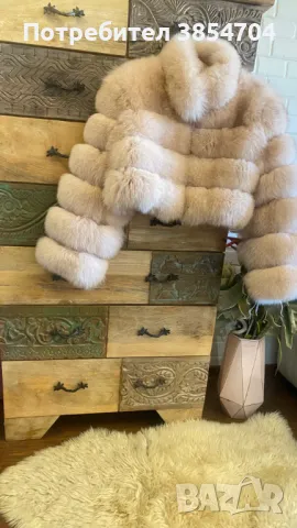 Палто естествен косъм*лисица , снимка 5 - Палта, манта - 47968109