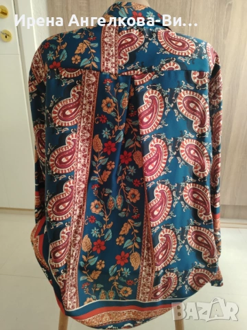 Дамска сатенена риза , снимка 2 - Ризи - 54214806