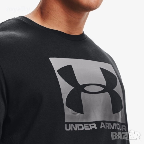 Under Armour Оригинална Мъжка Тениска Boxed Sports, Черен, снимка 2 - Тениски - 52690652