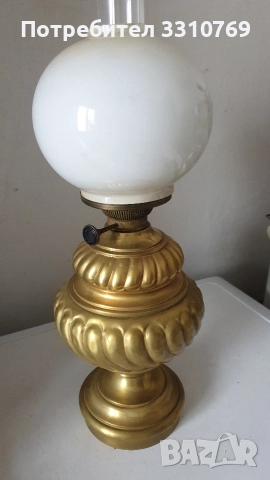 Редки красиви антикварни газени лампи. , снимка 5 - Настолни лампи - 52788182