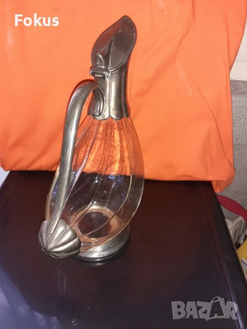 Прекрасна ловна кана графа с формата на патица, снимка 4 - Антикварни и старинни предмети - 50918909