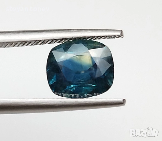 Сапфир с цвета на Карибите - 1.50кт.! Нов!, снимка 2 - Пръстени - 47267772