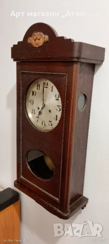 Старинен стенен часовник, снимка 2 - Стенни часовници - 48318226