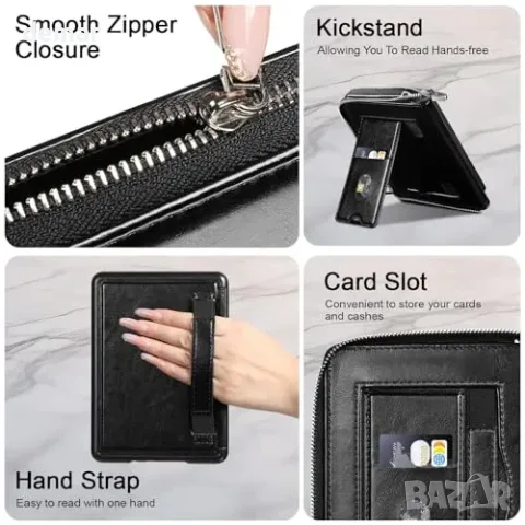 Черен калъф E NET-CASE с цип за Kindle Paperwhite 12 и Colorsoft 2024, снимка 3 - Други стоки за дома - 56228539