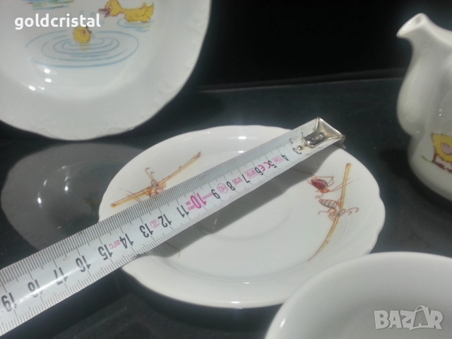 Стар български порцелан детски комплект , снимка 4 - Антикварни и старинни предмети - 52923460