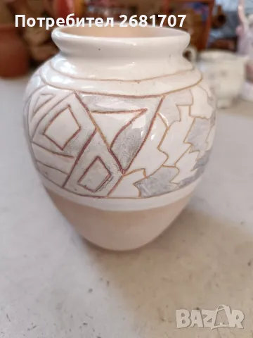 стара керамична ваза , снимка 3 - Вази - 48734729
