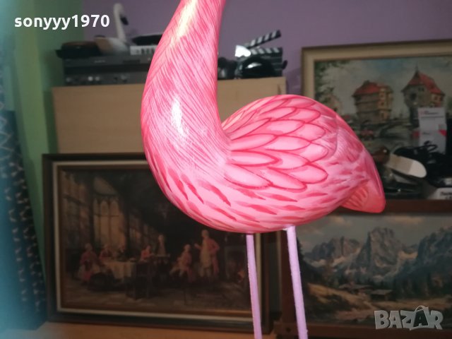 *BIG ONE-Фламинго розово от дърво с метални крака 0411201638, снимка 10 - Колекции - 30674360