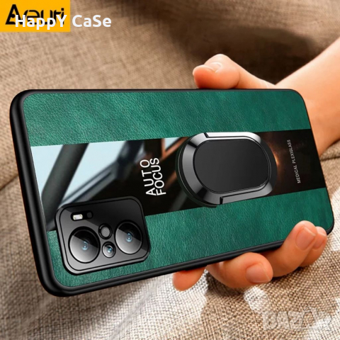 Xiaomi Redmi Note 11 Pro 11S 4G 11 Pro+ 5G / PORSCHE Кожен кейс калъф гръб с пръстен