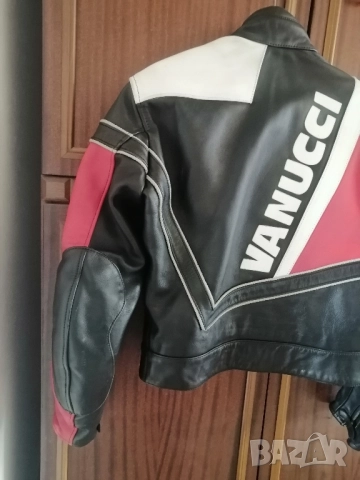 Кожено яке за моторист VANUCCI, снимка 12 - Якета - 52301913