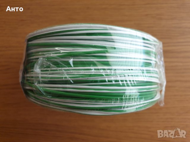 Продавам 100м кабел H05V-K 0,5мм2 със зелено-бяла изолация, снимка 7 - Кабели - 29393310