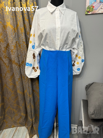 Син панталон, снимка 2 - Панталони - 44685838