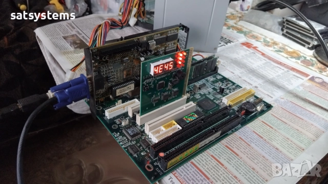 Дънна платка Acorp 6LX/EX68 v1.2 Slot 1 CPU+RAM+VGA, снимка 7 - Дънни платки - 51871080