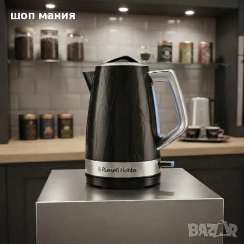 Електрическа кана Russell Hobbs Structure, 1,7 л, 2400 W, черна