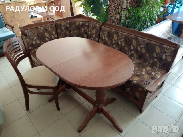 Трапезен ъгъл КЛАСИК масив - По ПОРЪЧКА, снимка 16 - Дивани и мека мебел - 29269771