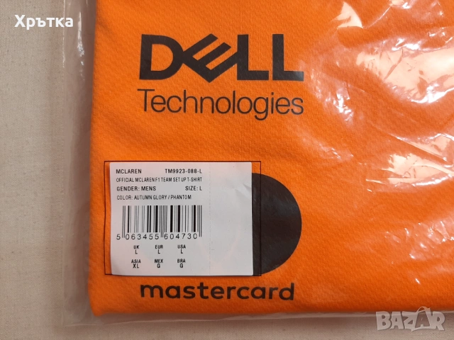 McLaren F1 Team Set Up Shirt - Оригинална мъжка тениска р-р L, снимка 9 - Тениски - 53024703