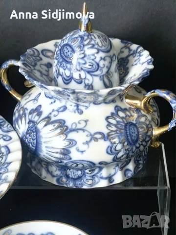 Руски сервиз за чай ЛФЗ, снимка 3 - Сервизи - 56269782