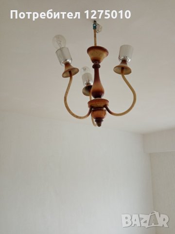 Абажур запазен , снимка 5 - Полилеи - 31812692