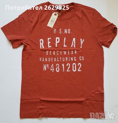 Нови и оригинални тениски Replay размери M , L , XXL, снимка 6 - Тениски - 30771175
