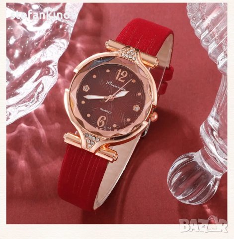 Луксозен комплект с часовник колие пръстен и обеци, снимка 7 - Гривни - 44303322