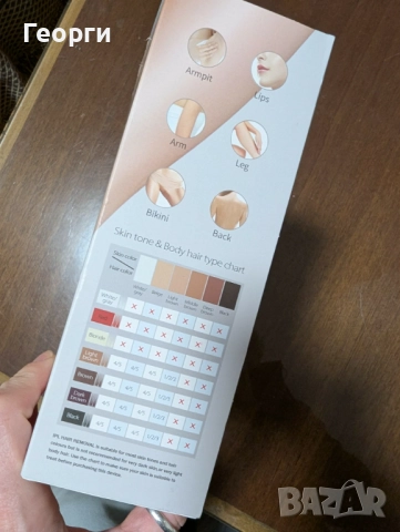 Продавам чисто нов фотоепилатор IPL Hair Removal, снимка 4 - Козметични уреди - 52776425