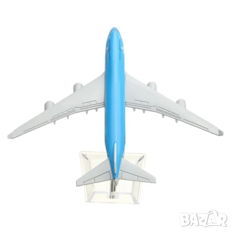 Boeing 747 самолет модел макет KLM Нидерландия европейски превозвач летище такси, снимка 3 - Влакчета, самолети, хеликоптери - 50938709