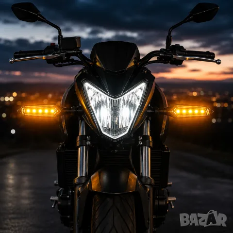 Универсални 12V LED мигачи за мотор и скутер 2 броя, снимка 3 - Аксесоари и консумативи - 55865984