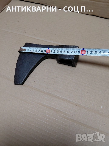 Соц Стара Ръчно Кована Брадва 1.200кг. НОМЕР 1321., снимка 12 - Антикварни и старинни предмети - 54102177